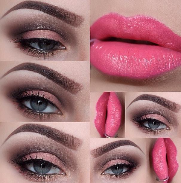 Soft smokey eye | catwalk palette and pink lips