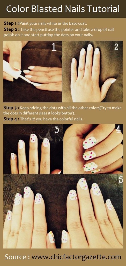 Color Blasted Nails Tutorial