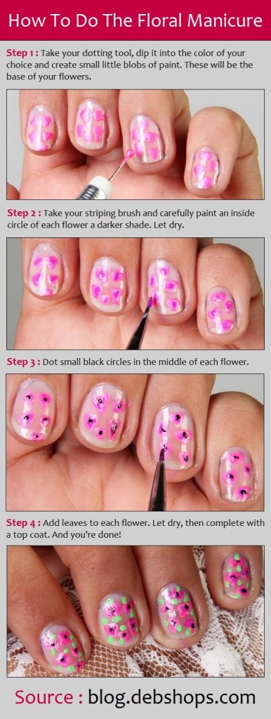 How To Do The Floral Manicure