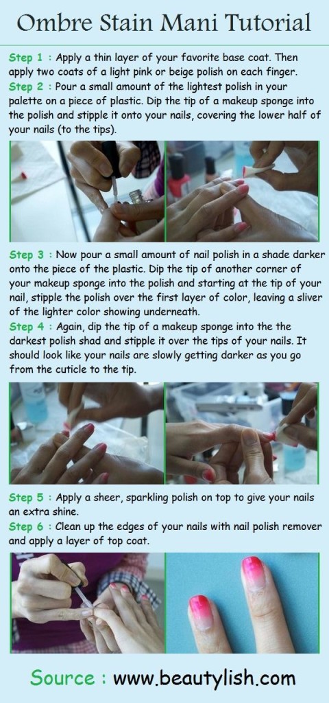Ombre Stain Mani Tutorial
