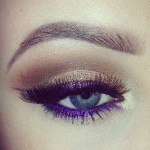 Purple eyeliner