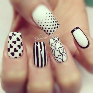 Black & White Nails