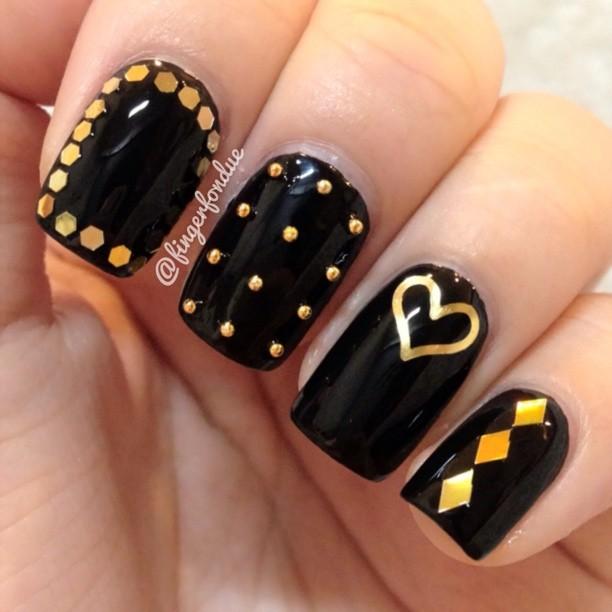 Black and gold