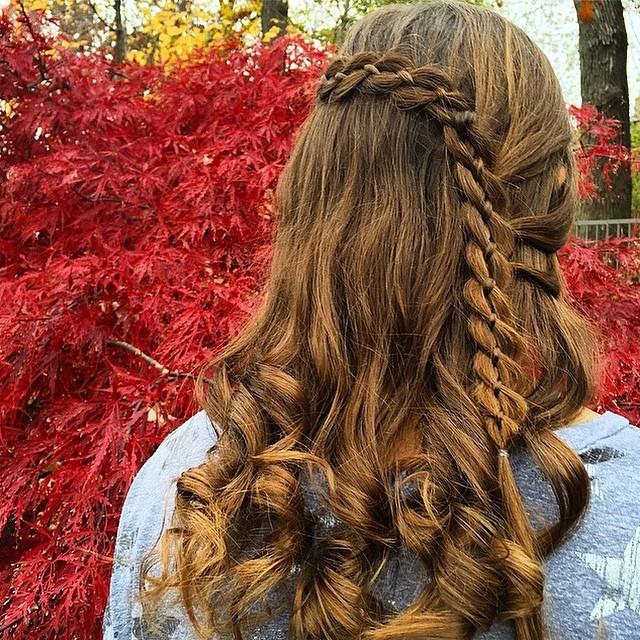 lace braid curls