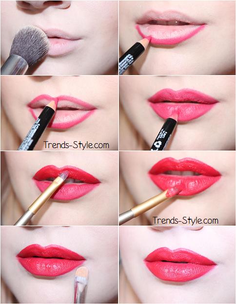 perfect red lip tutorial