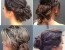 Side Braid Messy Updo Collage