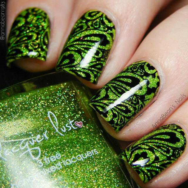 lucky green nails
