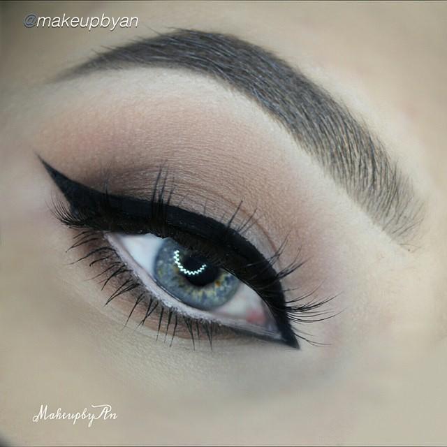 natural winged look