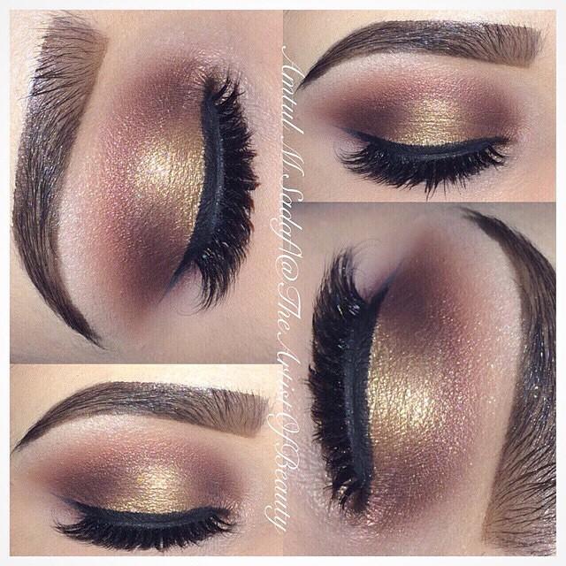 soft gold look