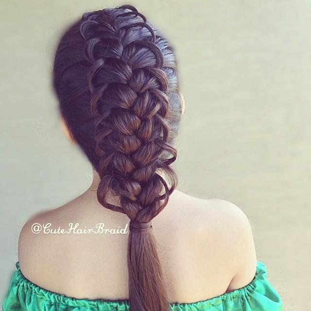 french looped braid