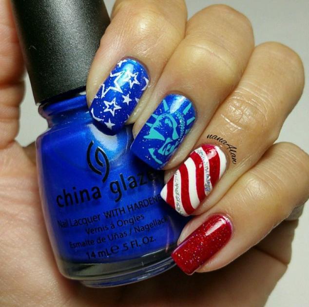 Stars, stripes and the Statue of Liberty