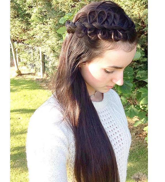 looped side braid #hairstyles_by_shannon