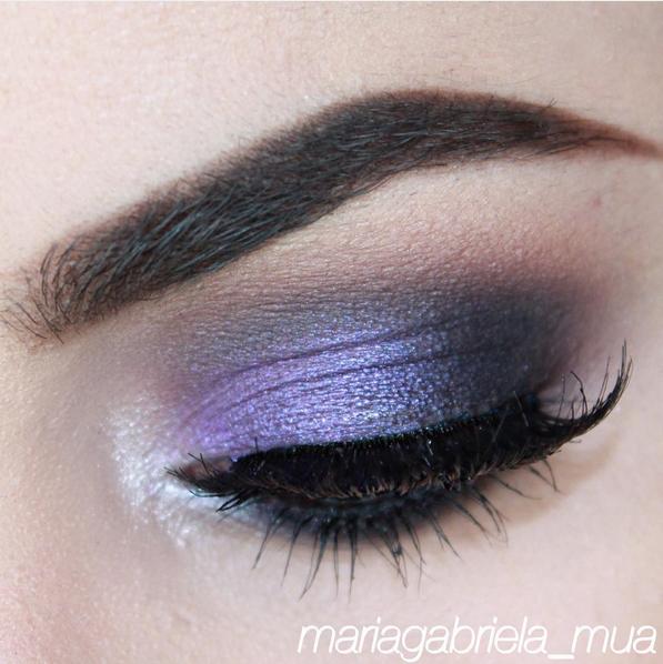 purple eyelid closeup