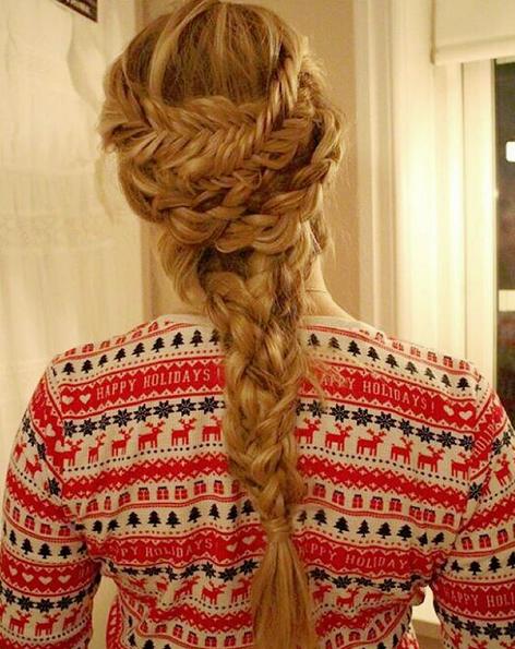 holiday inspired braid