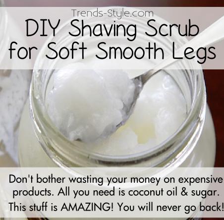 DIY Shaving Scrub Exfoliant for Soft & Smooth Legs