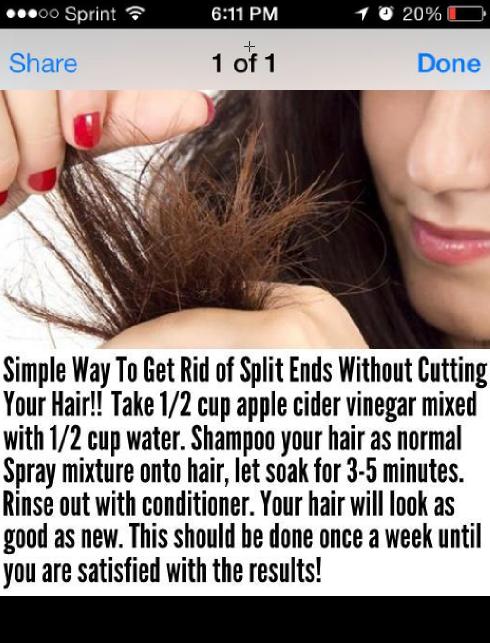 how to get rid of split ends!